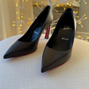 Christian Louboutin CONDORA 85 Black Pump with Red Sole
